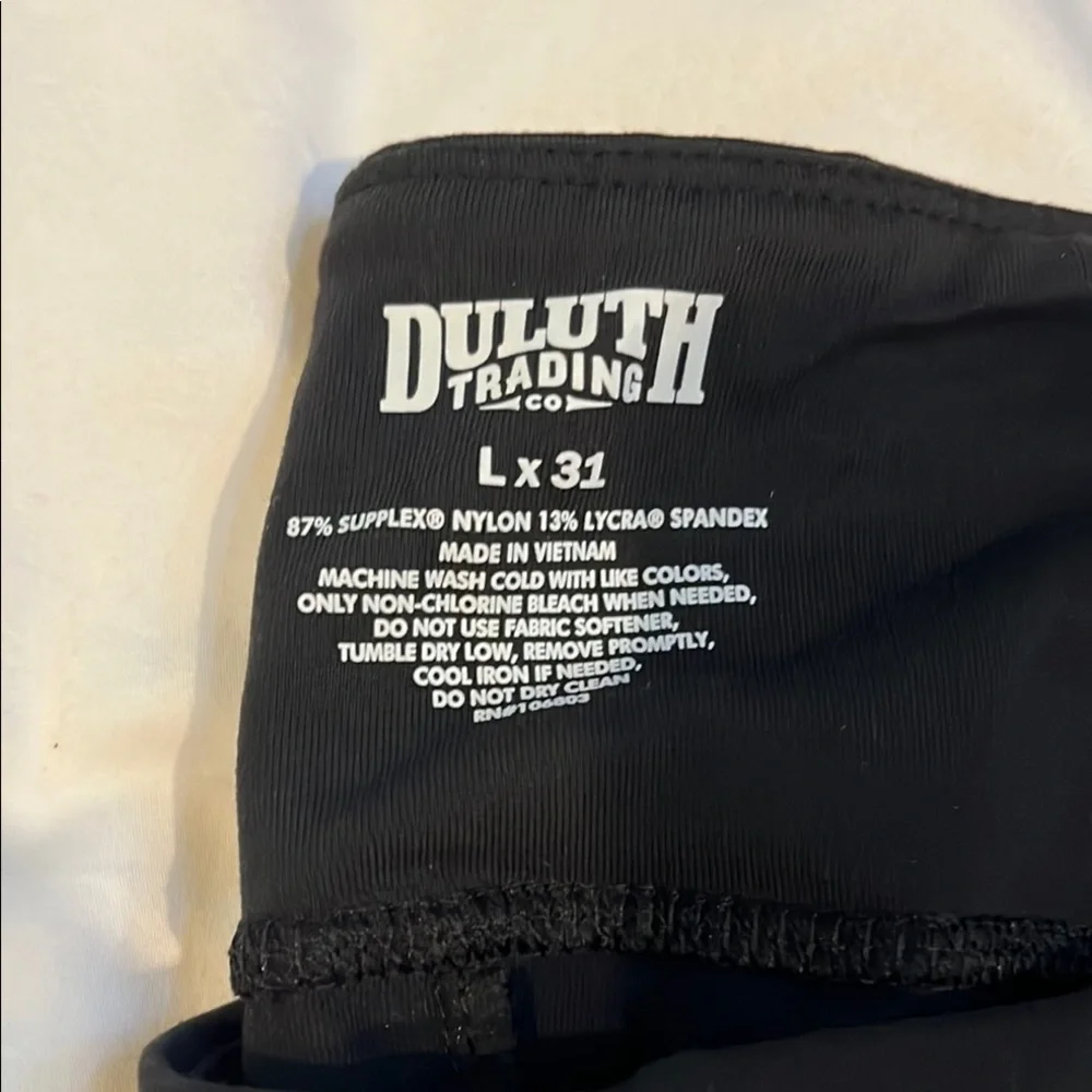 Duluth Trading Co Black Leggings Smooth Fabric - Picture 4 of 5